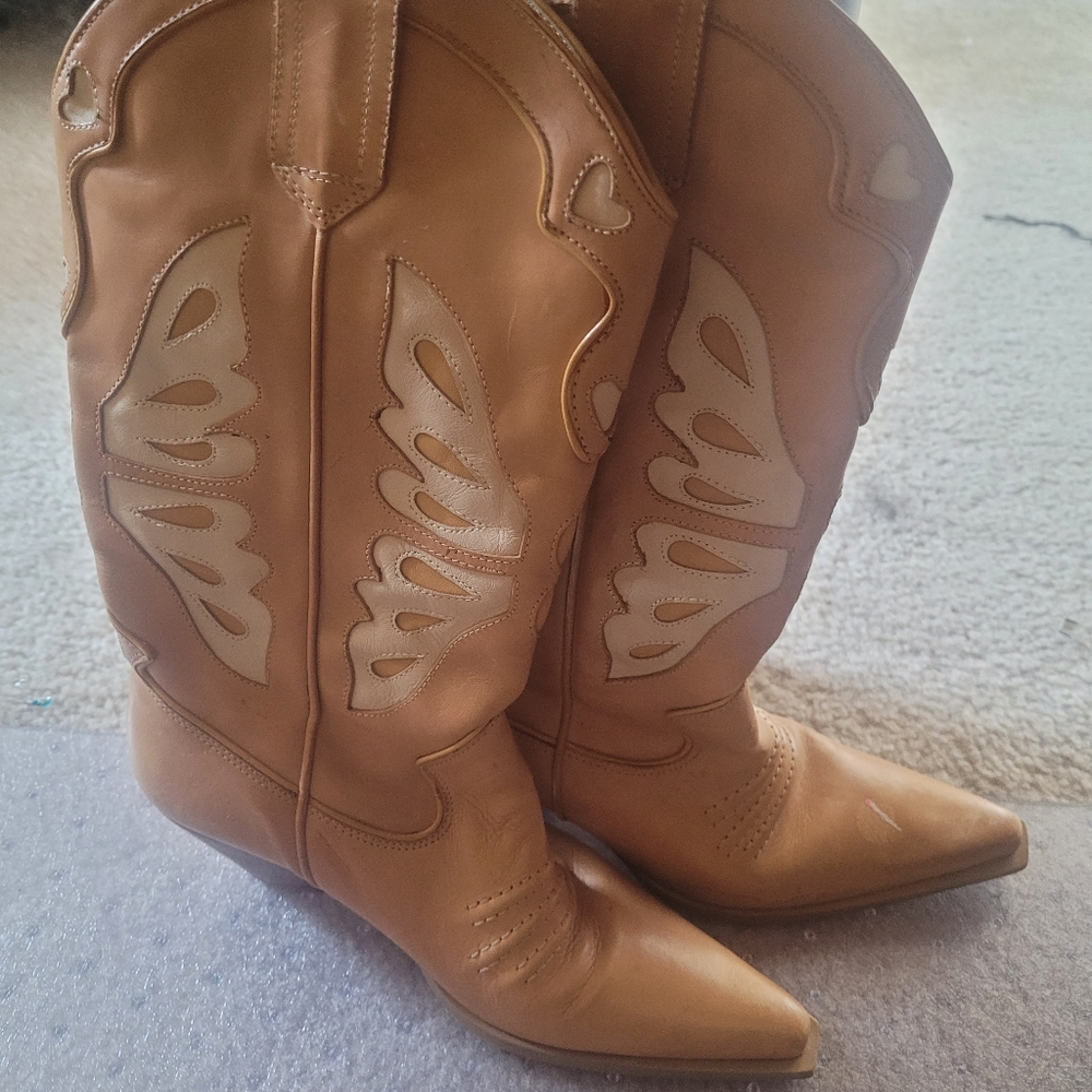 Designer boots cowboy style